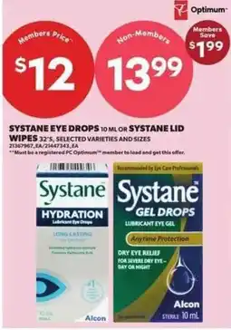 Atlantic Superstore Systane eye drops or wipes offer