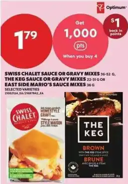 Atlantic Superstore Optimum swiss chalet sauce or gravy mixes the keg sauce or gravy mixes east side mario's sauce mixes offer