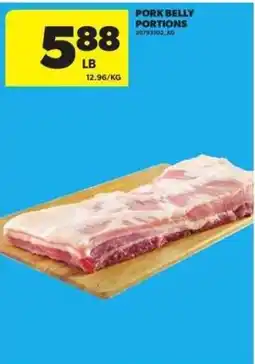 Atlantic Superstore Pork belly portions offer