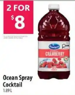 Co-op Ocean Spray Cocktail offer