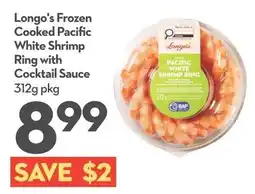 Longo's Longo's frozen cooked pacific white shrimp ring with cocktail sauce offer
