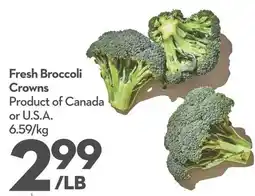 Longo's Fresh Broccoli Crowns offer