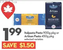 Longo's Italpasta pasta or Artisan pasta offer