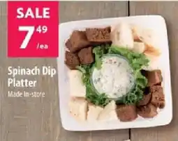 Co-op Spinach Dip Platter offer