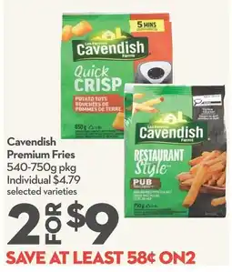 Longo's Cavendish premium fries offer