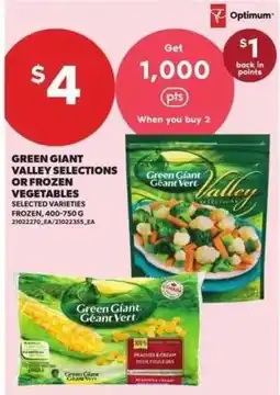 Atlantic Superstore Green Giant Valley Selections or Frozen Vegetables offer
