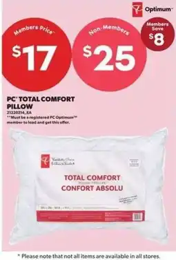 Atlantic Superstore PC total comfort pillow offer