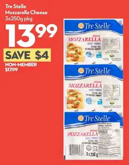 Longo's Tre Stelle mozzarella cheese offer