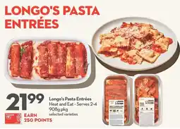 Longo's Longo's pasta entrées offer