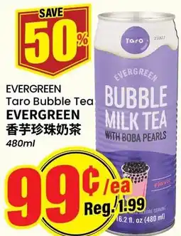 Btrust Supermarket Evergreen taro bubble tea offer