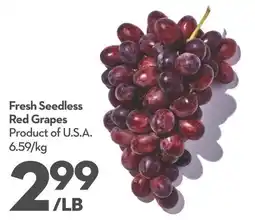 Longo's Red Grapes offer