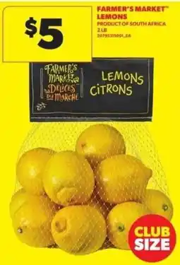 Atlantic Superstore Farmer's Market lemons offer