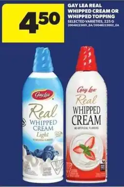 Atlantic Superstore Gay Lea Real Whipped Cream or Whipped Topping offer