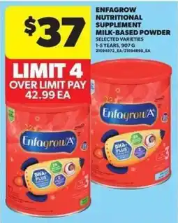 Atlantic Superstore Enfagrow nutritional supplement milk-based powder offer