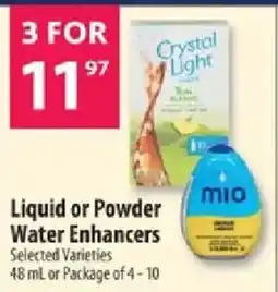 Co-op Liquid or Powder Water Enhancers offer