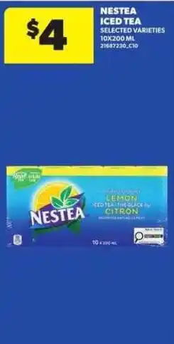Atlantic Superstore Nestea iced tea selected varieties offer