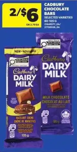 Atlantic Superstore Cadbury chocolate bars offer