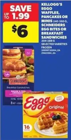 Atlantic Superstore Kellogg's Eggo waffles pancakes or minis offer