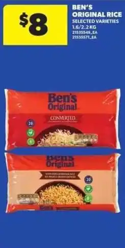 Atlantic Superstore Ben's original rice offer