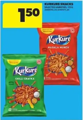 Atlantic Superstore Kurkure snacks selected varieties offer
