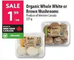 Co-op Organic Whole White or Brown Mushrooms offer