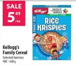 Co-op Kellogg's Family Cereal offer