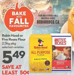 Longo's Robin Hood or Five Roses Flour offer