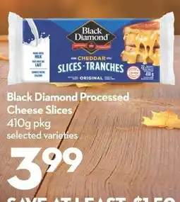 Longo's Black Diamond processed cheese slices offer
