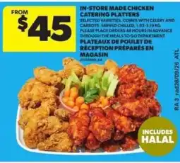 Atlantic Superstore In-store made chicken catering platters offer