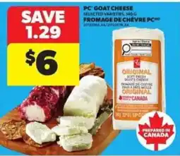 Atlantic Superstore PC goat cheese offer