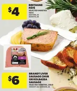 Atlantic Superstore Brandt liver sausage chub or kolbassa sausage offer