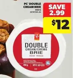 Atlantic Superstore PC Double Cream Brie offer
