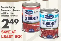 Longo's Ocean Spray cranberry sauce offer