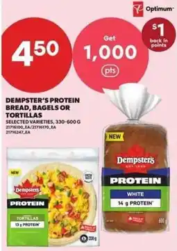 Atlantic Superstore Dempster's protein bread bagels or tortillas offer