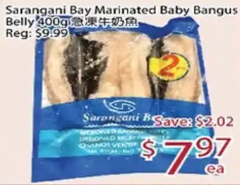 Sarangani Bay marinated baby bangus belly