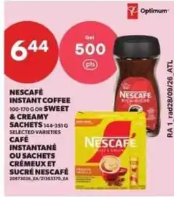 Atlantic Superstore Nescafe instant coffee offer