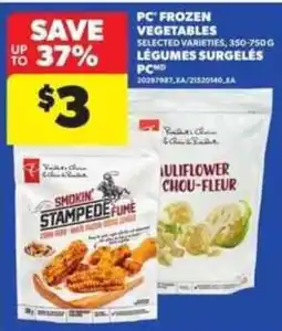 Atlantic Superstore PC frozen vegetables offer