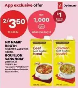 Atlantic Superstore No Name broth selected varieties offer