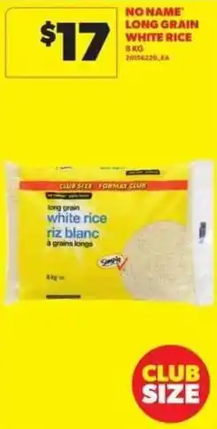 Atlantic Superstore No Name long grain white rice offer