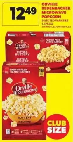 Orville Redenbacher microwave popcorn selected varieties