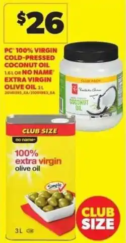 Atlantic Superstore No Name 100% extra virgin olive oil offer
