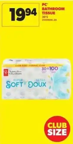 Atlantic Superstore PC bathroom tissue offer