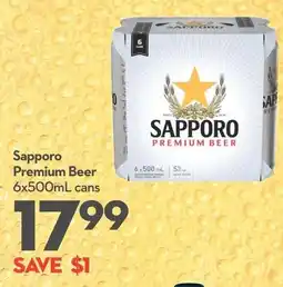 Longo's Sapporo Premium Beer offer