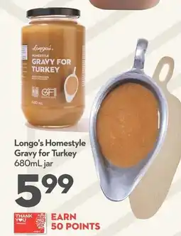Longo's Longo's Homestyle Gravy for Turkey offer