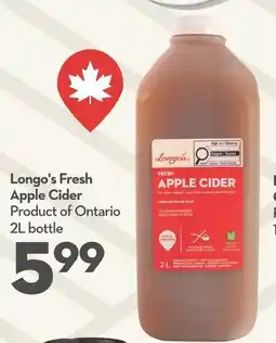 Longo's Longo's fresh apple cider offer