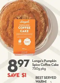 Longo's Longo's pumpkin spice coffee cake offer