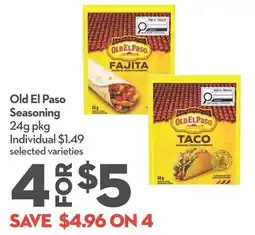 Longo's Old El Paso Seasoning offer