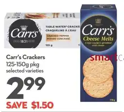 Longo's Carr's Crackers offer