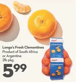 Longo's Longo's clementines offer
