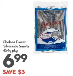 Longo's Chelsea Frozen Silverside Smelts offer